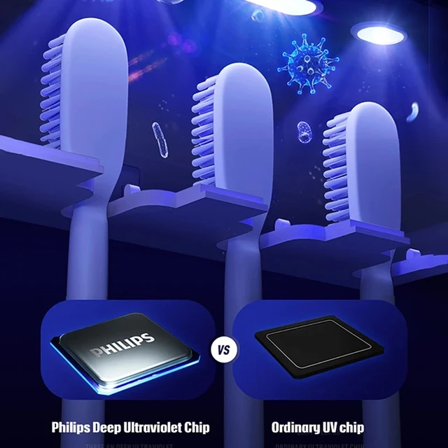 Xiaomi Uv Fogkefe Tartó Intelligens Sterilizáló Automatikus Fogkrém Sajtoló Adagoló Fürdőszoba Kiegészítők Készlet - Image 2