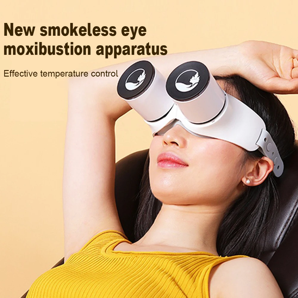 Electric Moxibustion Burner Eye Care Instrument Hot Compress Moxa Therapy Warm Eye Massager Relieve Fatigue Remove Dark Circles
