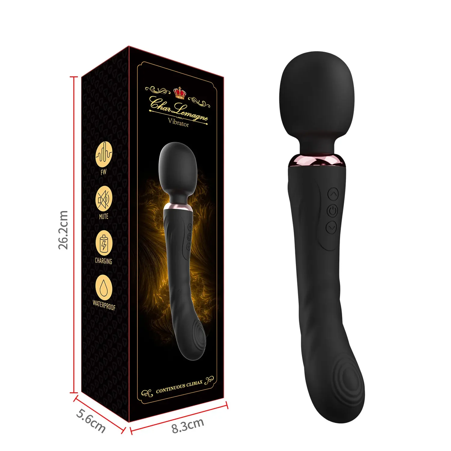 Double Head Powerful Vibrator Dildos Wand for Women 30 Speed G Spot Clit Stimulator Vagina Massager Adult Sex Toys for Woman