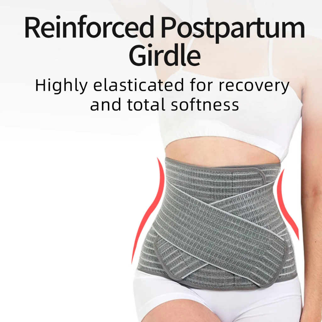 Postpartum Belly Band Belly Band Sunveno Postpartum Belly Band Girdle for Postnatal Adjustable Belly Wrap C-section Recovery Binder Abdominal Support