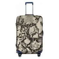 Vintage Snakeskin Suitcase Cover Snake Skin Print Animal Useful Cruise Trip Protector Luggage Supplies Holiday 2
