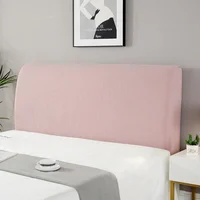 Simple Bedside Cover Elastic Thicken Protection Headboard Case Dust-Proof Nordic Bedroom Bed Cushion Cover House Decoration 6