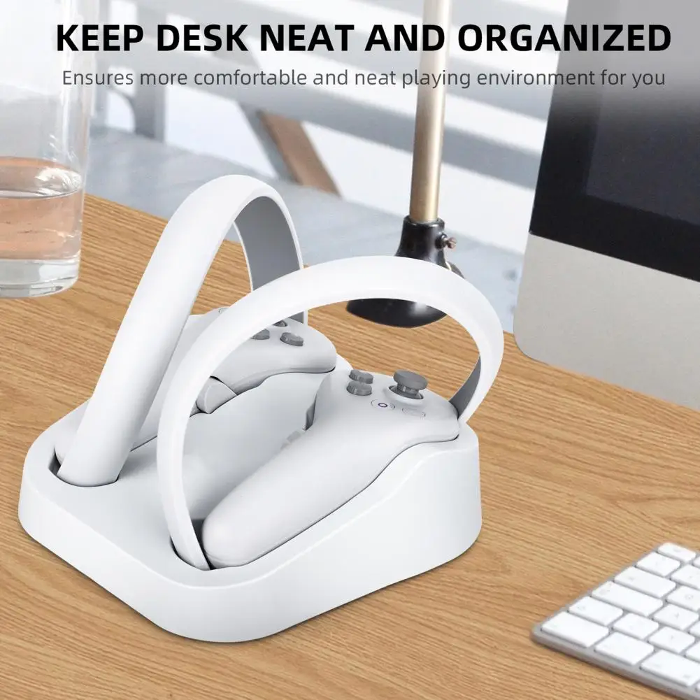 

Gamepad Bracket Convenient Stable Base White Game Controller Handle Display Stand