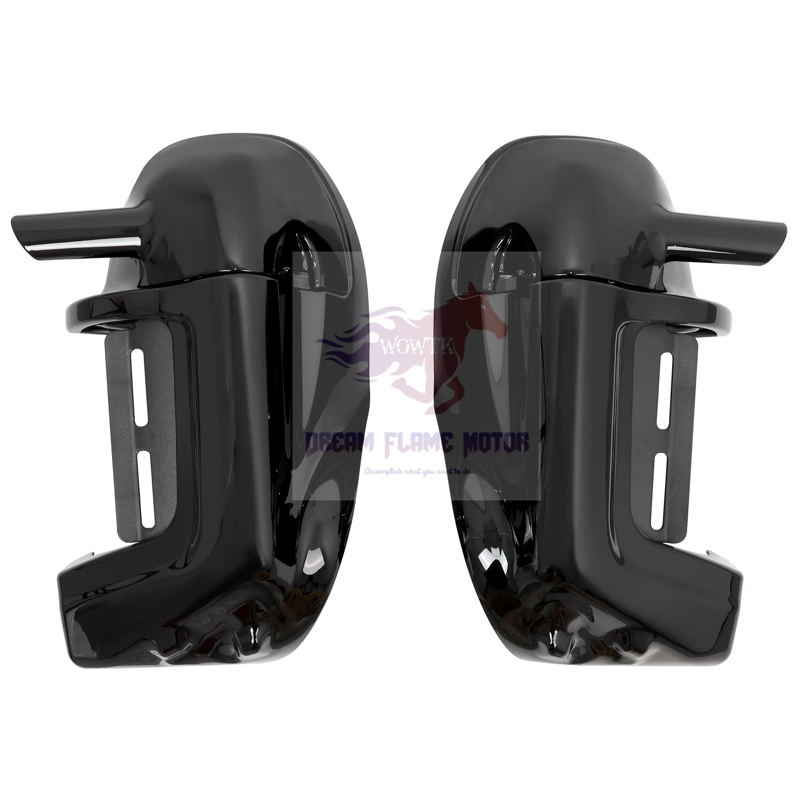 ABS Lower Vented Leg Fairings Motorcycles Glove Box For Harley Touring CVO Road King Electra Glide Street Glide FLRT 83-13 14-UP