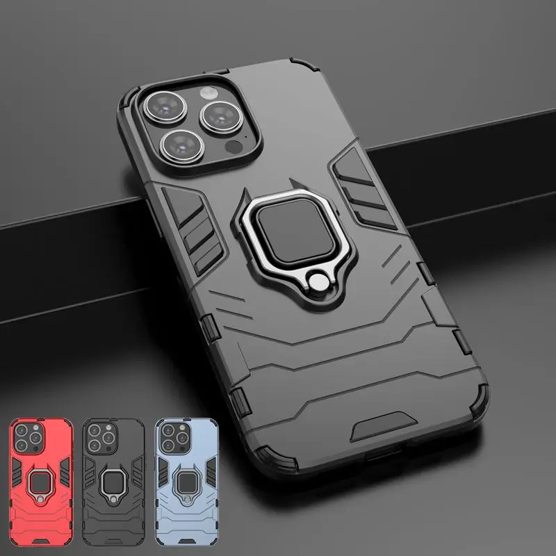 Phone Case Silicon Cell Phone Case Cell Phone Case Magnetic Car Ring Shockproof Armor Case For iphone 6 6s 7 8 Plus X XR XS Max SE2 SE3 11 12 13 Mini 14 Plus 15 Pro Max