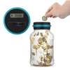 1.8L Coin Bucket Money Bank Large Capacity Transparent Saving Jar US Dollar Euro Pound Saving Jar Smart Counting 4