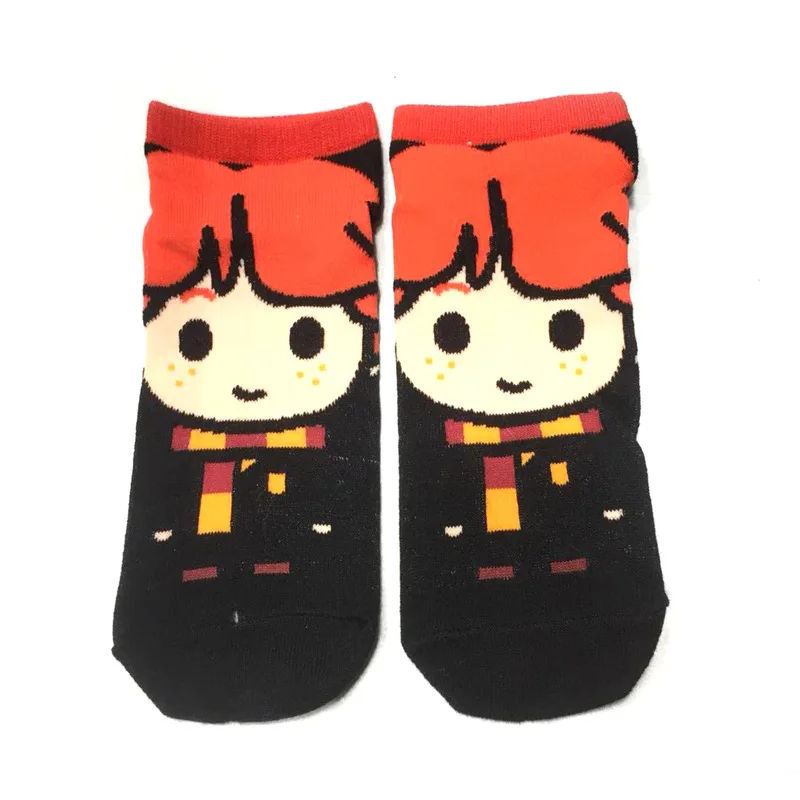 Film and TV potter Hermione Ron Malfoy Academy of Magic badges Gryffindor Cotton socks boys girls Slytherin casual sports socks
