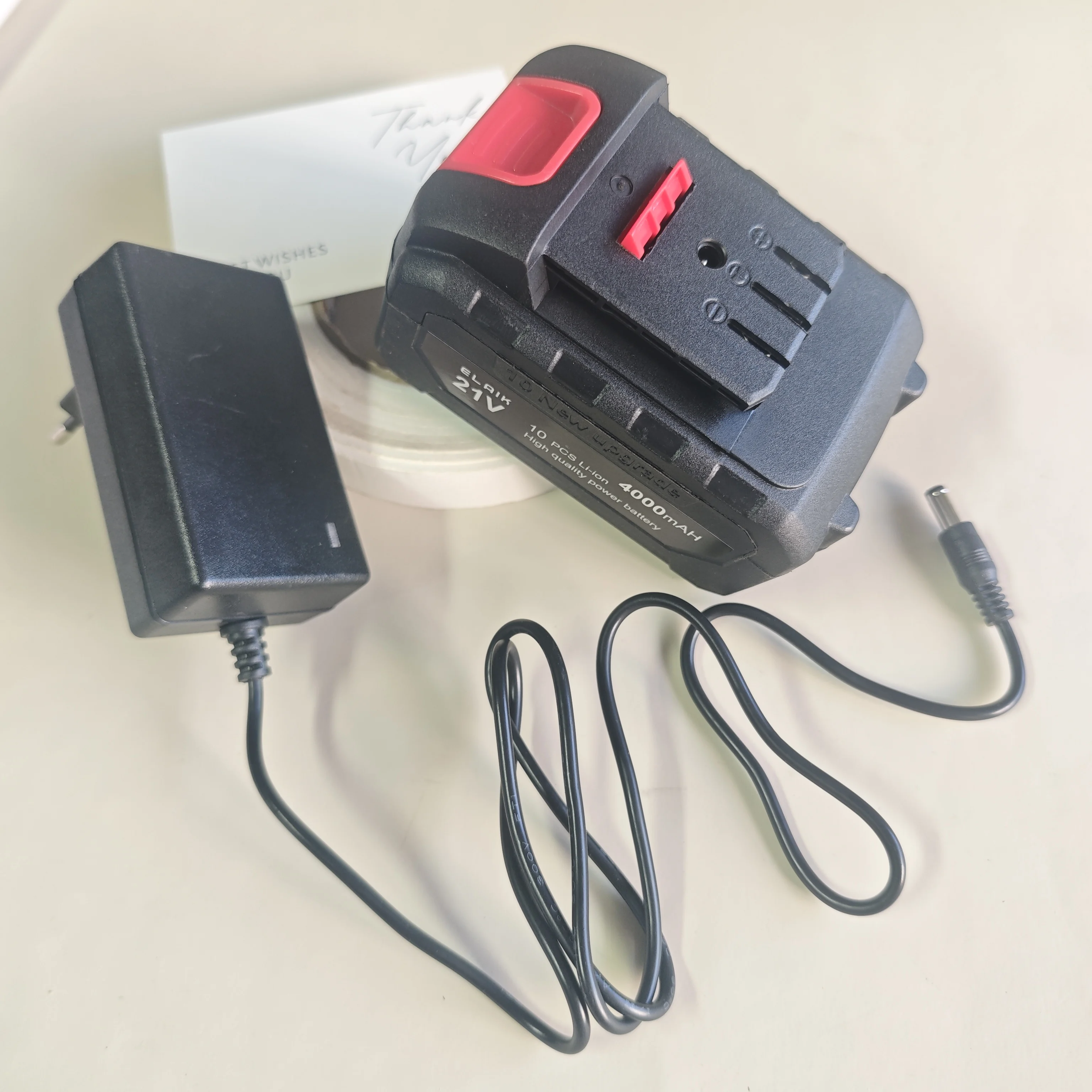 New upgraded rechargeable battery with led 21V 4Ah Li-ion Battery Charger Suitable for DaYi Power Tools image 7