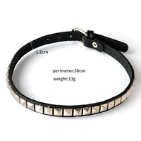 Collier Anime Death Note Misa Amane, ras du cou en cuir pour hommes et femmes, Hip Hop Punk, Rivet, bijoux Cosplay, cadeaux 2