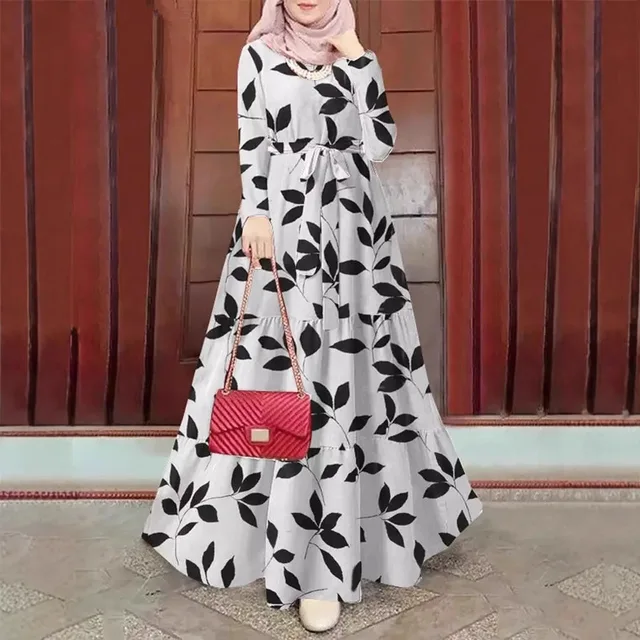 109834-76eb43.jpg Robe Eid Abaya femmes imprimer robes à lacets caftan musulman robes Jalabiya Ramadan dubaï Abayas Islam arabe longue Robe maroc