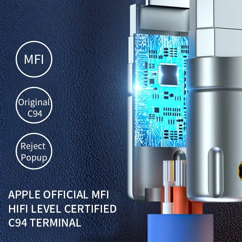 YYAUDIO Apple Lightning to USB Port With Gold Plated Plug OFC Type B Data Cable For Decoder, sound card, tuner