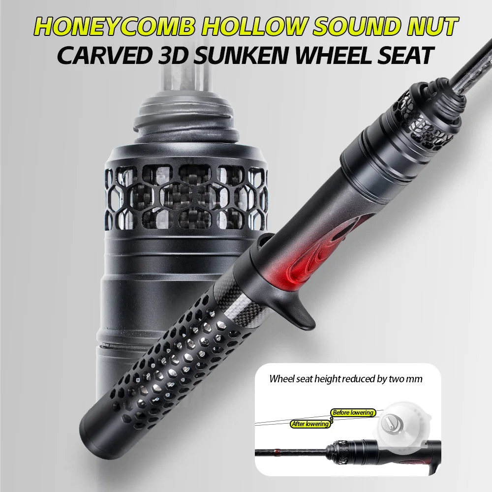 FISHINGFANS 65 グラム T1100 カーボンロッド超軽量ライト 1.47