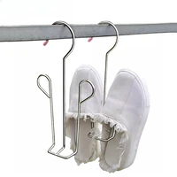 5pcs Stainless Steel Solid Shoe Drying Rack Multifunctional Dormitory Shoe Drying Artifact Outdoor Shoe Drying Rack Hook 1