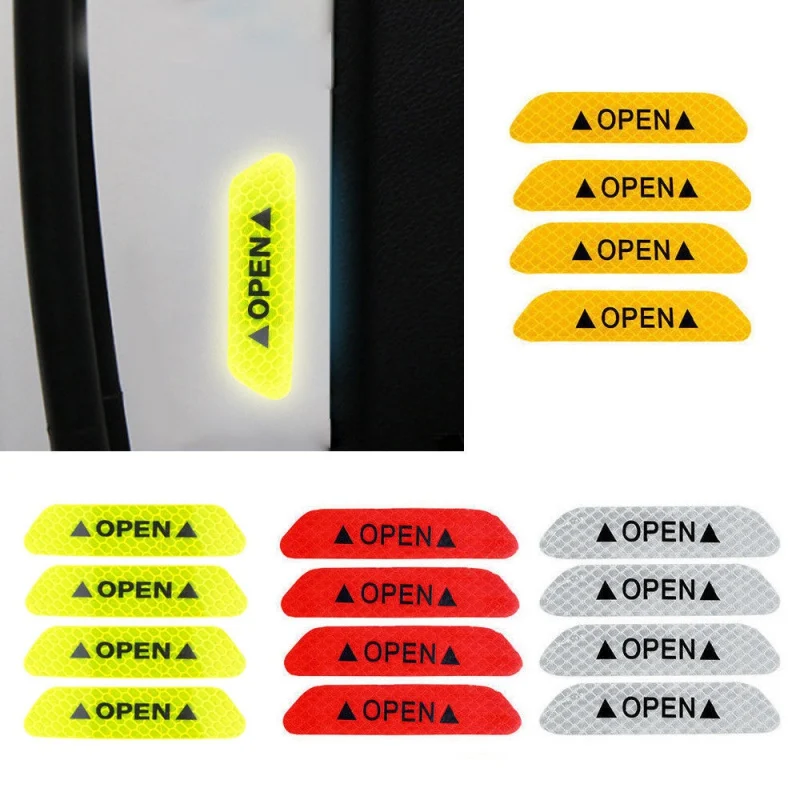Car Reflective Strips Warning Stickers For Citroen C4 C5 C3 Picasso Xsara Berlingo Saxo C2 C1 C4L DS3 Xantia DS4 C8 4PCS/set car reflective stickers