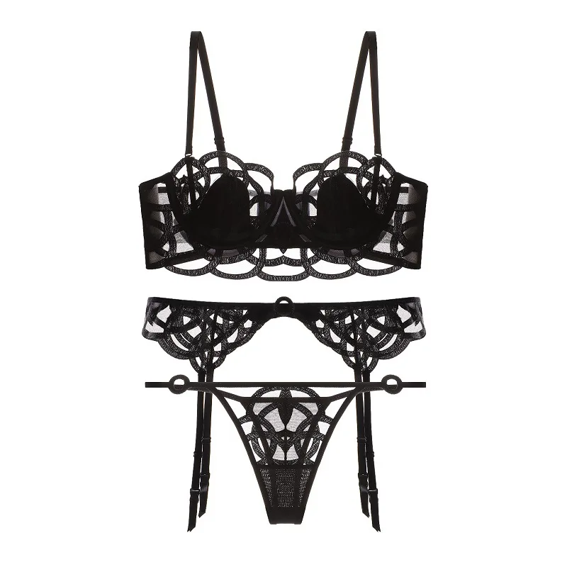 Black 3piece thongs