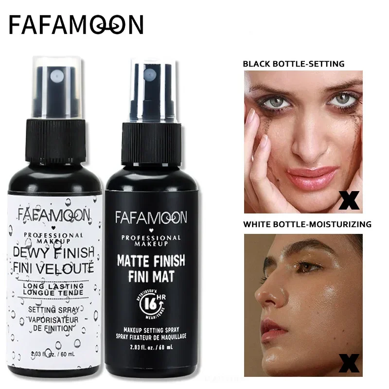 Refreshing Fixer Spray Portable Pre-Makeup Moisturizing Water Oil Control Lasting Clear Matte Finishing Makeup Setting For makeup setting spray