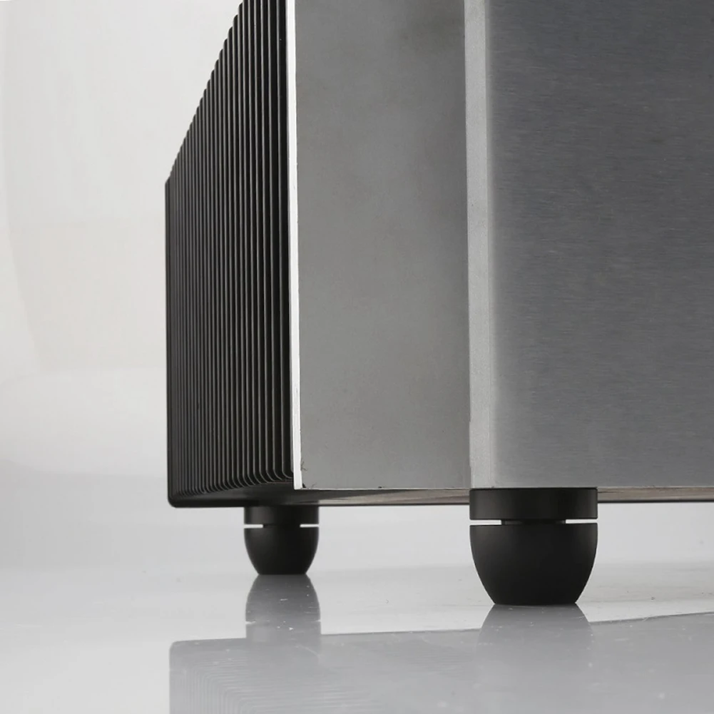 

4Pcs Aluminum Shockproof Spike Pads Isolation Stand Feet Amplifier Speaker Player Subwoofer Suspension Foot Pad, Black