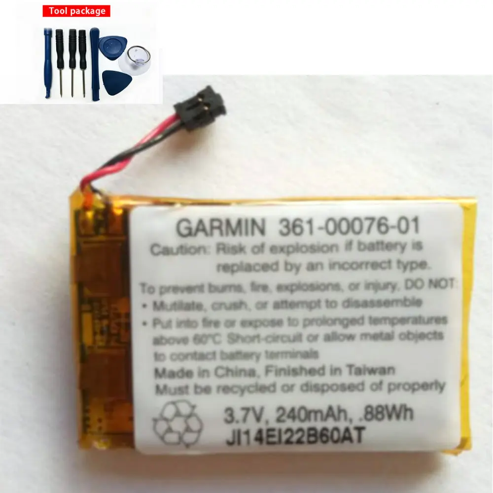 

3,7 V 240mAh 361 WH 00076-361-01 Аккумулятор для Garmin 00076--01 аккумулятор