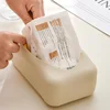 Light Luxury Tissue Box Soft Waterproof Tissue Box Cover Silicone Reusable Wet Wipe Box Holder Bathroom Kitchen Paper Holder 6
