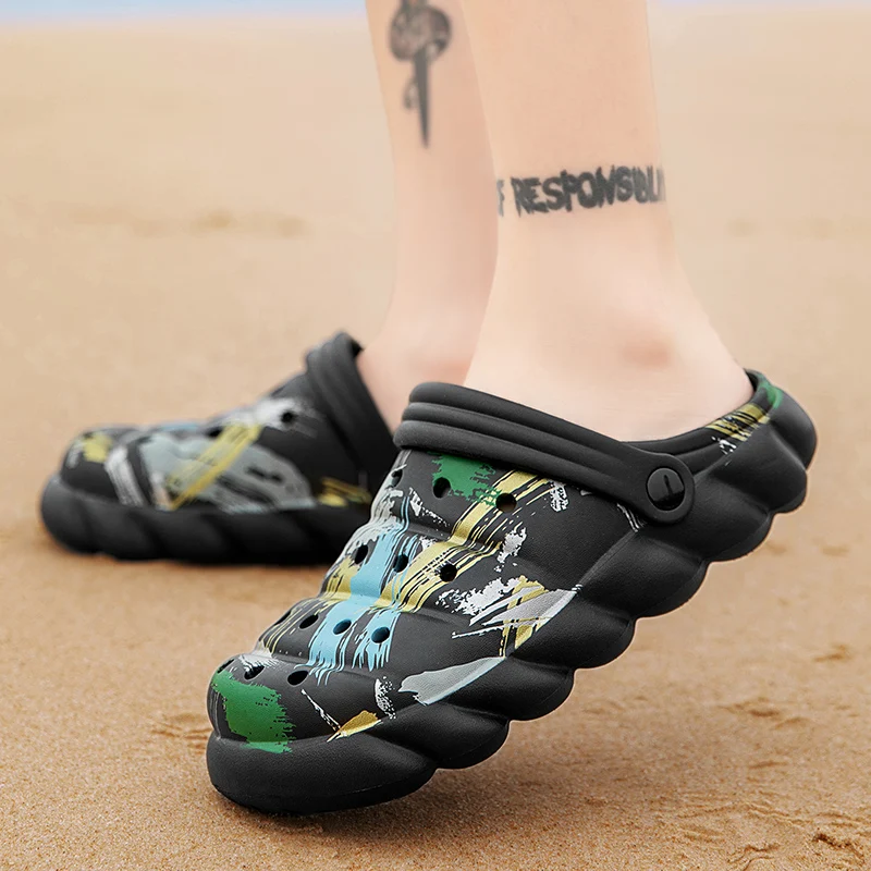 Mens Fishing Sandals Summer Garden Clogs Sandal Beach Sandals Outdoor Sports Slippers