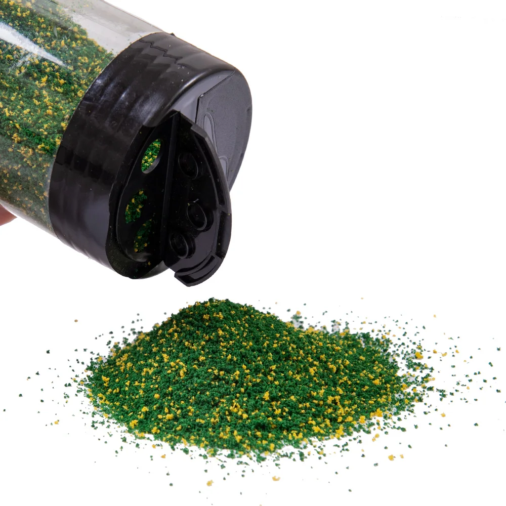 200ML Gelände Vegetation Grasland Gras Pulver Schwamm Feine Partikel Modell Szene Landschaft Materialien DIY Modell Machen Materialien – Detail 3