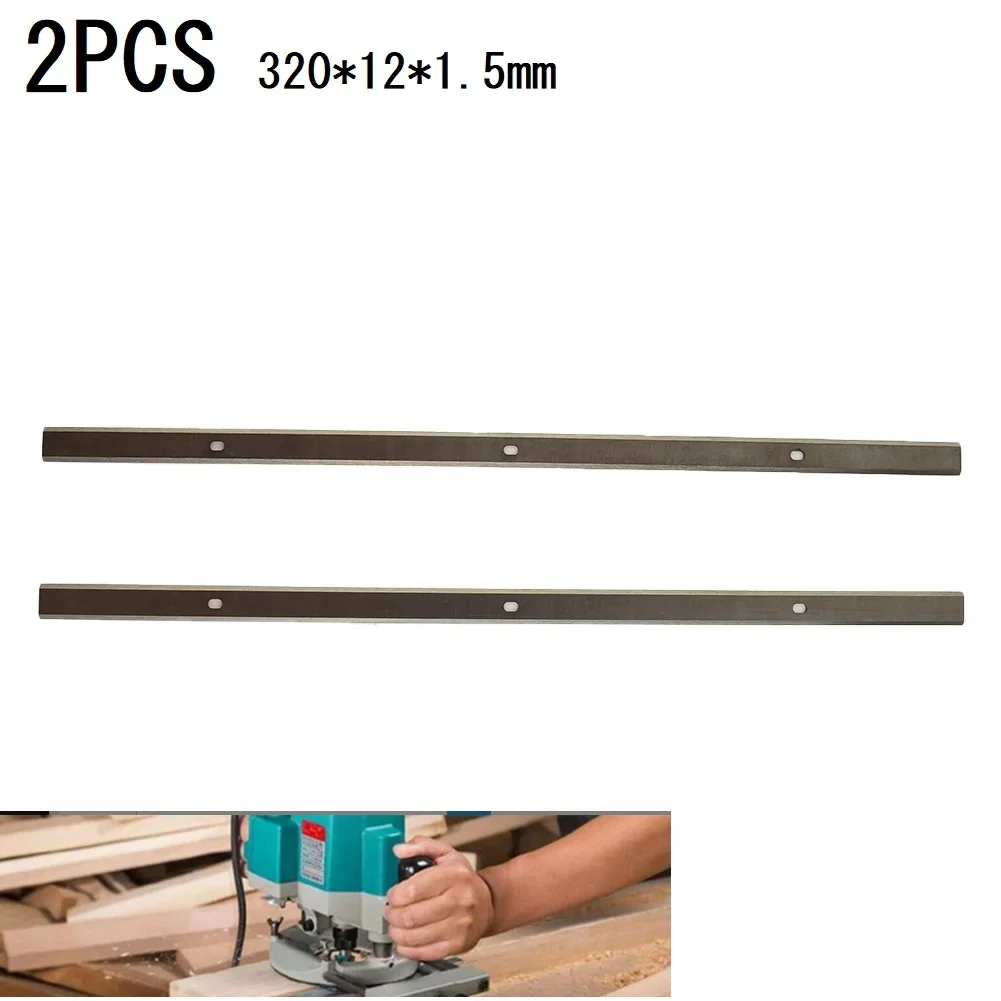 2Pcs 12x320mm Planer Blade Wood Planer Knifes For Triton TPT125 TP305 TP400LS 22-565 22-560 Woodworking Machine Parts