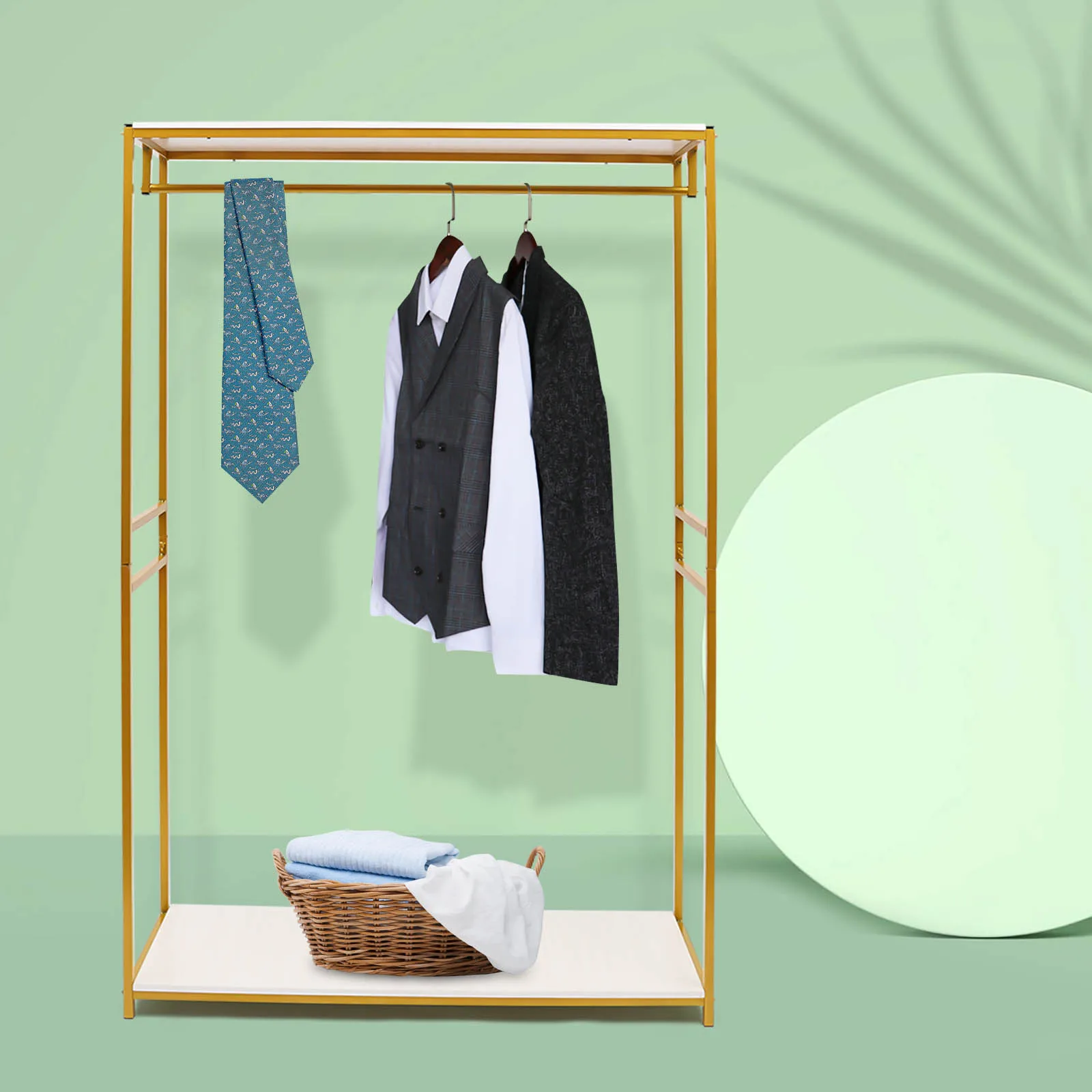 Golden clothes hanger Clothes Organizer Rack Bathroom Outdoor Standing Coat Racks Stand Evening Dresses Design Furniture