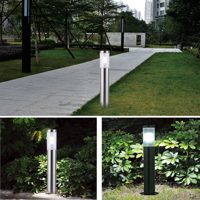Kültéri Rozsdamentes Acél Led Gyeplámpa 600 Mm -Es Bollard Light Pathway Wate -Boof Ip65 Kerti Lámpa Grasslot Landscape