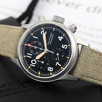 Militado VK61 VK67 montre chronographe à Quartz 39mm 316L boîte en acier inoxydable 3 cadran étanche 100M montre militaire multifonction 5