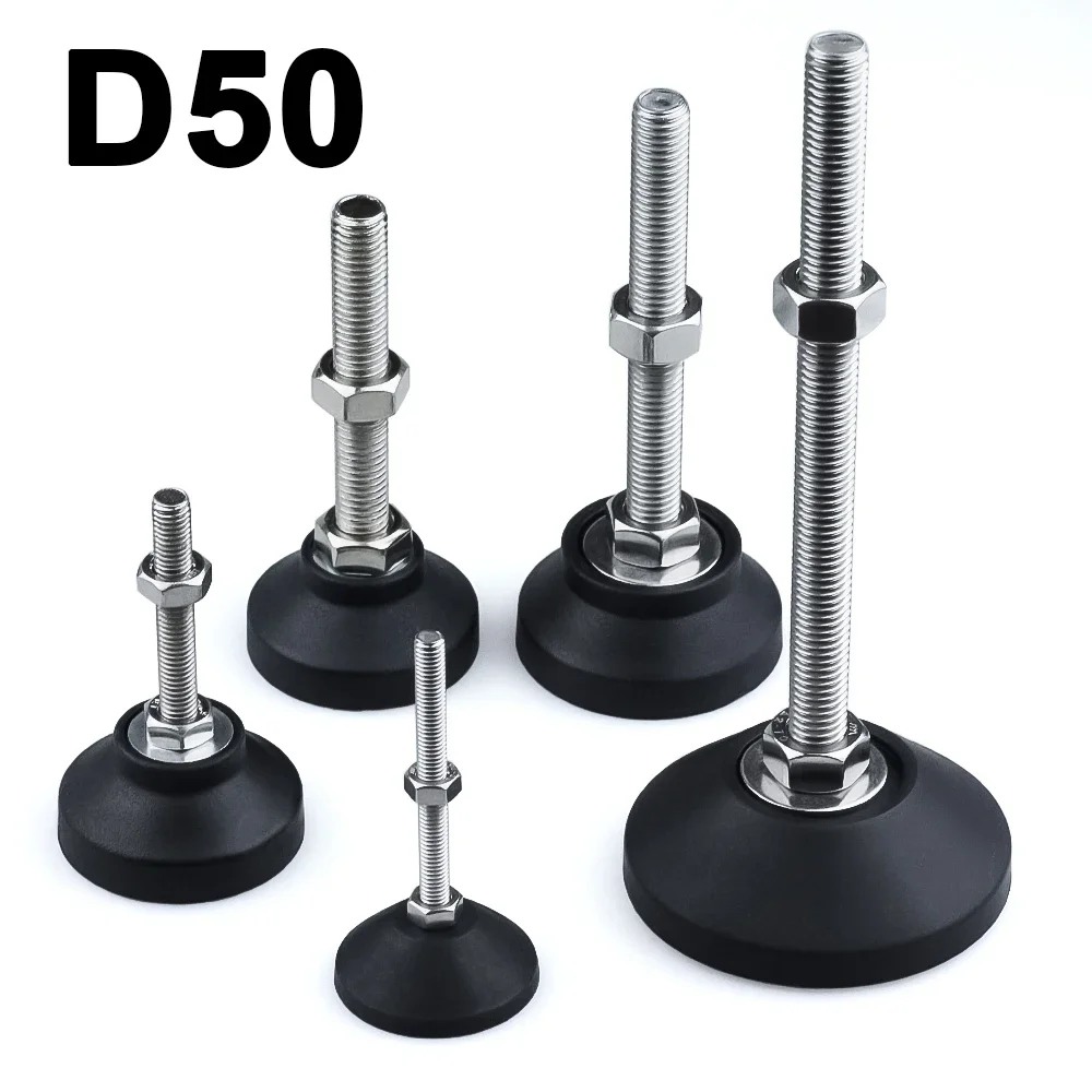 4Pcs-M8-M10-M12-Adjustable-Lathe-Leg-Dia-50mm-Thread-SS304-Stainless ...