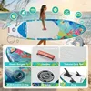 Inflatable Stand Up Paddle Board for outdoor water sports PVC material blue ultra-stable wide design with anti-slip EVA deck an