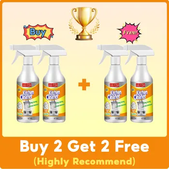 Oil Cleaner Bubble Spray Remover Grease Foam Multipurpose Dirt Oil Cleaning Kitchen Grills Foam Washing Kitchenware Degreaser 2