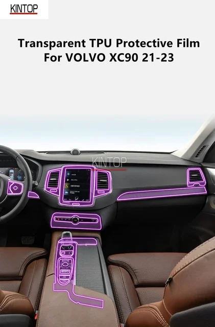 Für VOLVO V90 17-20 Auto Interior Center Konsole Transparent TPU  Schutzhülle Film Anti-scratch Reparatur Film Zubehör refit - AliExpress