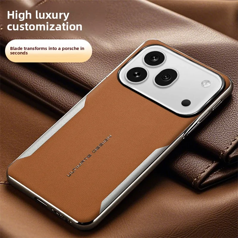 Luxury PU Leather Skin Protective Back Cover Case
