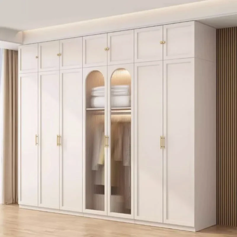 

White Drawer Wardrobe Modern Organizer Nordic Compartments Clothes Girl Wardrobe Designer Minimalist Ropero Trendy Furniture