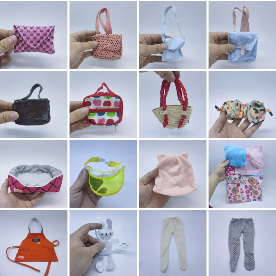 Backpack Handbag Socks Series for 18 inch OG American Girls' Travel Doll Makeup Change with Toy Accessories