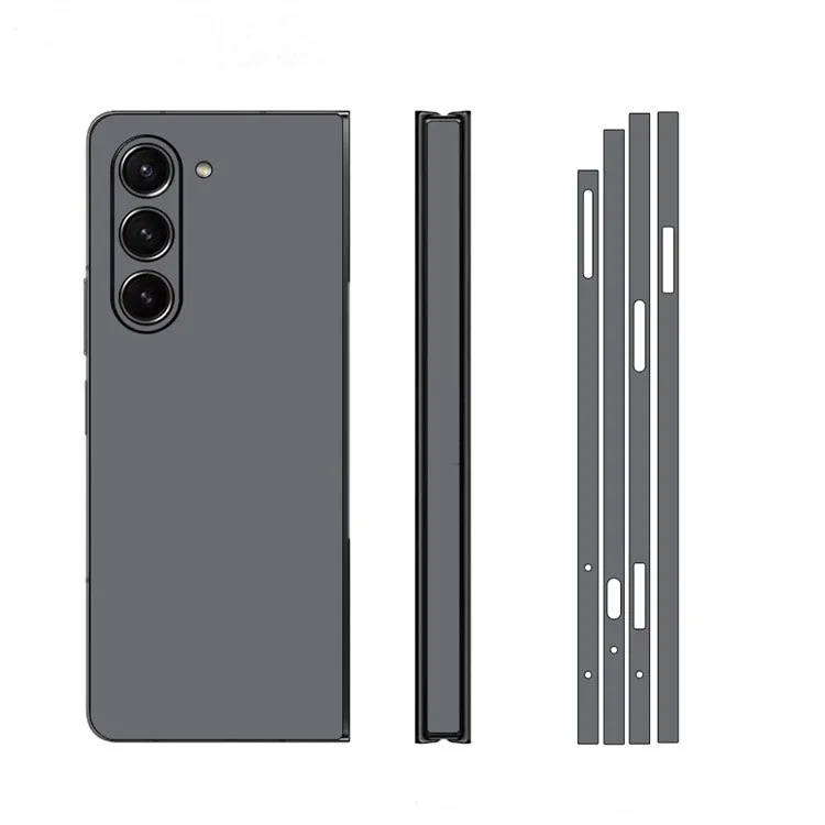 Colorful 3M Sticker For Samsung Galaxy Z Fold 4 3 2 5 5G Back Screen Protector with Hing Side Skin 3 in 1 Protective Film Fold4