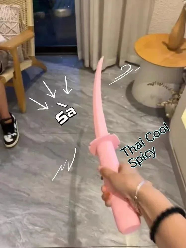 3D Printing Gravity Knife Pink Black Gravity Retractable Toy Katana Sword Decompression Toy Cosplay Props Birthday Gift folding samurai sword