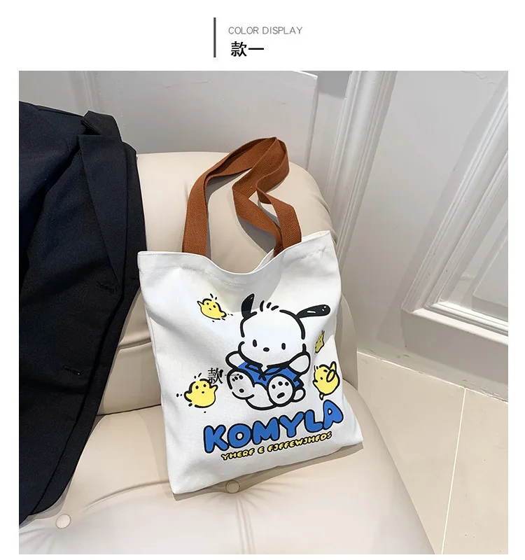 Sanrio Pochacco Large Capacity Shoulder Bags Casual Shopper