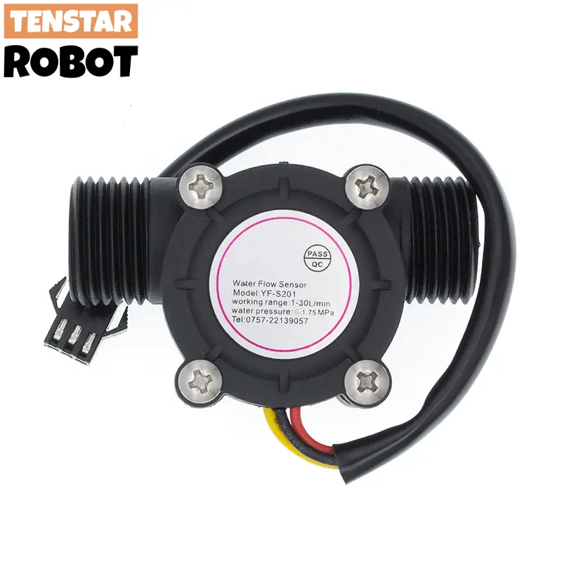 YF-S201 12V Water Flow Sensor DC 5-18V Flowmeter Hall Flow Sensor Water Control Liquid Flow Sensor Switch 1-30L/min 2.0MPa image 7