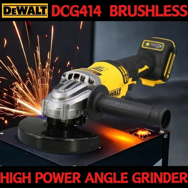 DEWALT 브러시리스 연삭기 전동 공구, 충전식 무선 드릴 공구, 18V 연마기, 125mm, 150mm, 100mm, DCG414 DEWALT 브러시리스 연삭기 전동 공구, 충전식 무선 드릴 공구, 18V 연마기, 125mm, 150mm, 100mm, DCG414