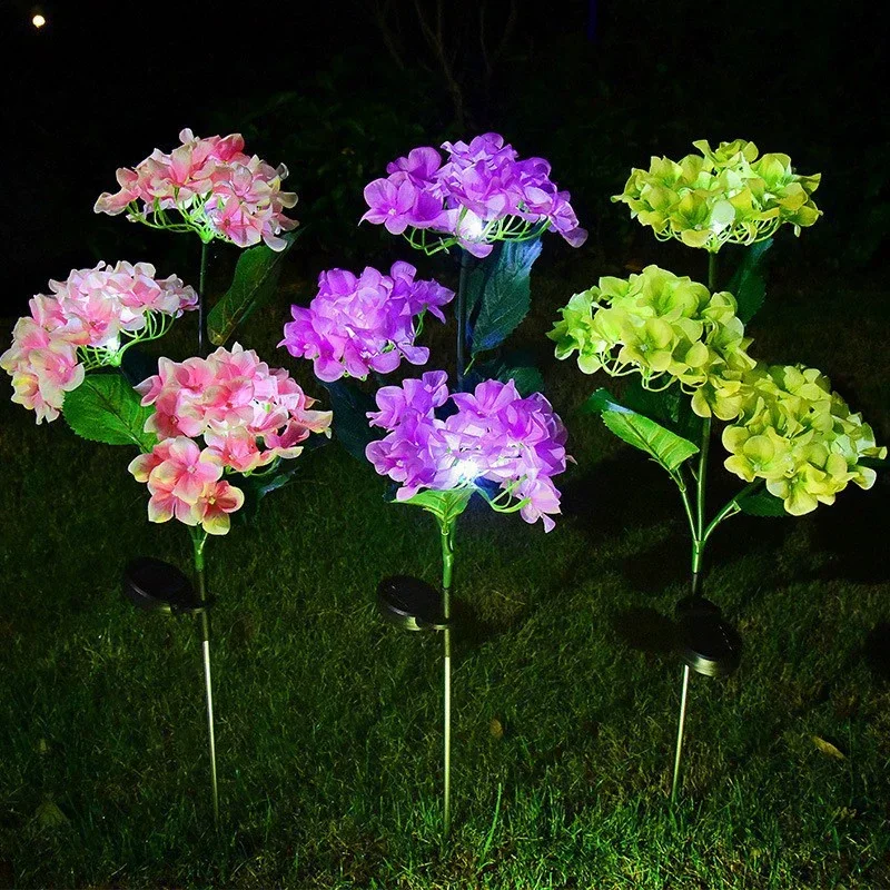 Solar lights, solar led lights, lawn lamp, garden lighting 3/1Head LED Solar Simulation Sunflower Lights Garden Yard Lawn Night Lights Landscape Lamp Home Decoration Flower Light