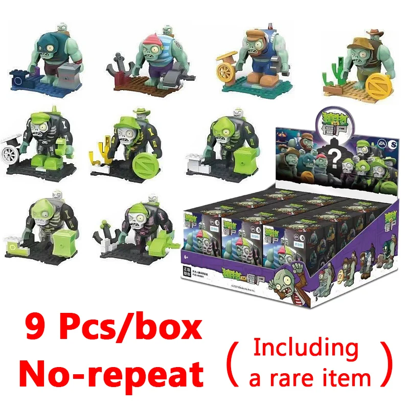 thumbnail image 1 of Figuras de acción de Plants Vs Zombies, muñecos de montaje de bloques de construcción de la Legión de zombis gigante, regalos de cumpleaños aleatorios para niños, 1 of 5