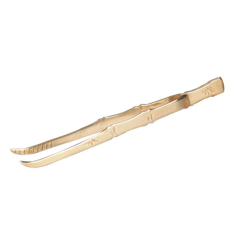 Incense Tweezer Copper Bamboo Section Backflow Cone Backflow Cone Incense Clip for Pick Up Hold Transfer