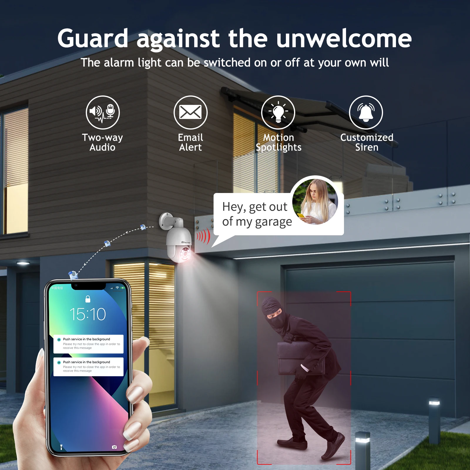 PoE PTZ IP Camera Outdoor Waterproof 2-Way Audio AI Human Detection Security Camera Xmeye NVR System ONVIF 4MP 5MP 8MP ip camera surveillance camera wifi ip camera