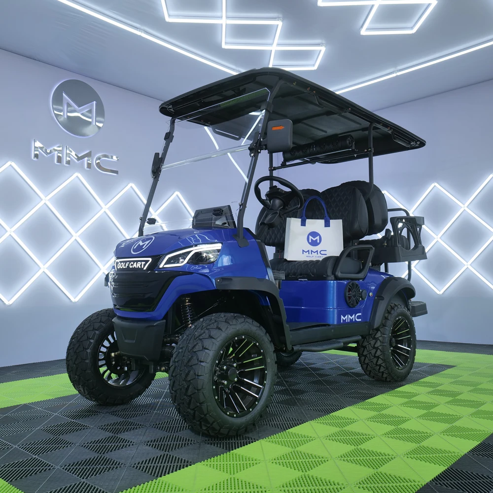 Newly Launched 4-Seater 72V 5kw AC Motor Lithium Battery Electric Hunting Golf Cart Sightseeing Bus Club Car Made In China