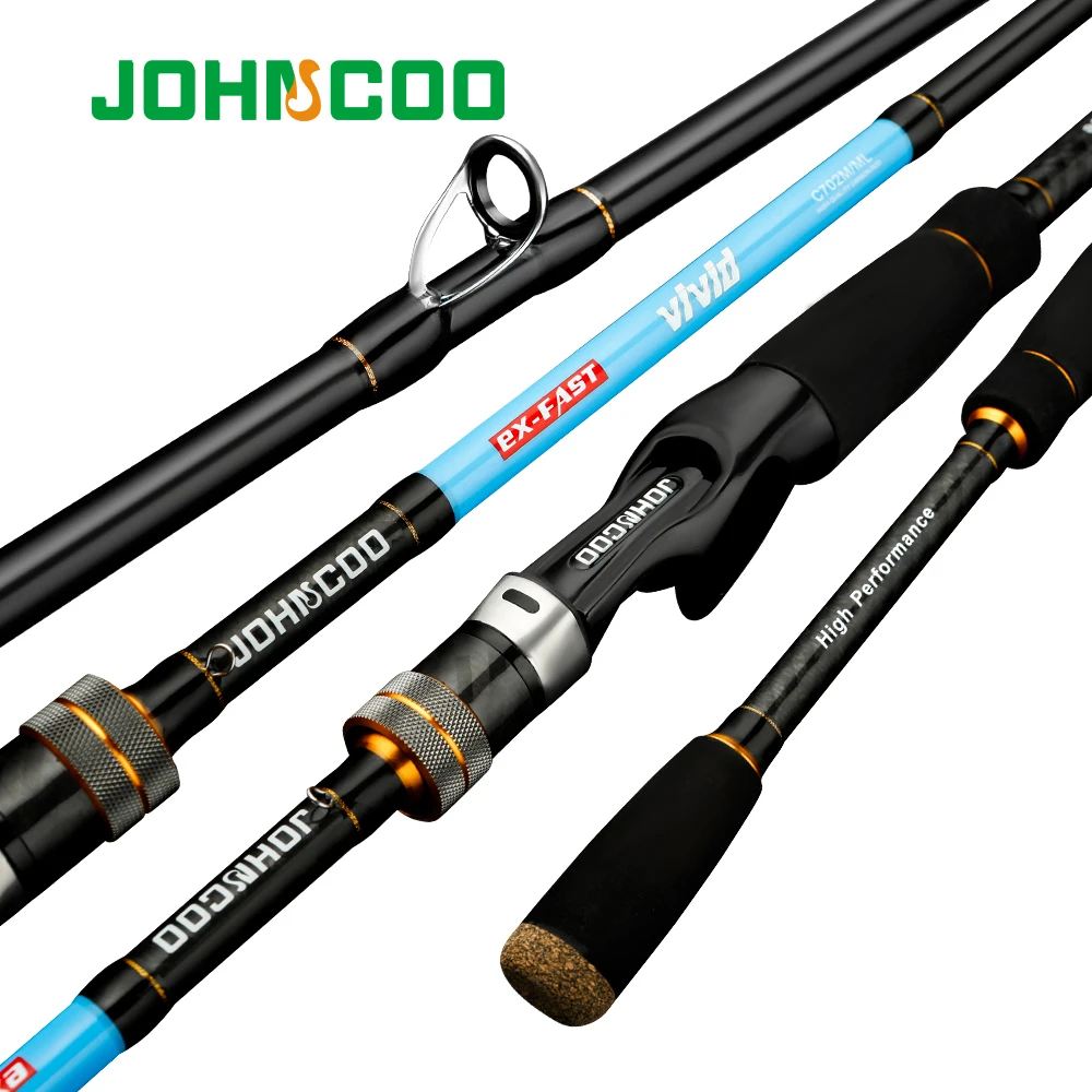 Johncoo Vivid 1.92m 2.1m Ajing Ultralight Fast Spinning Rod Ul/l M/ml 2 ...