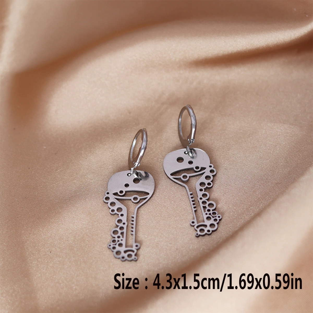 CHENGXUN Volumatric Flask Earring Chemistry Hoop Earrings Gift for