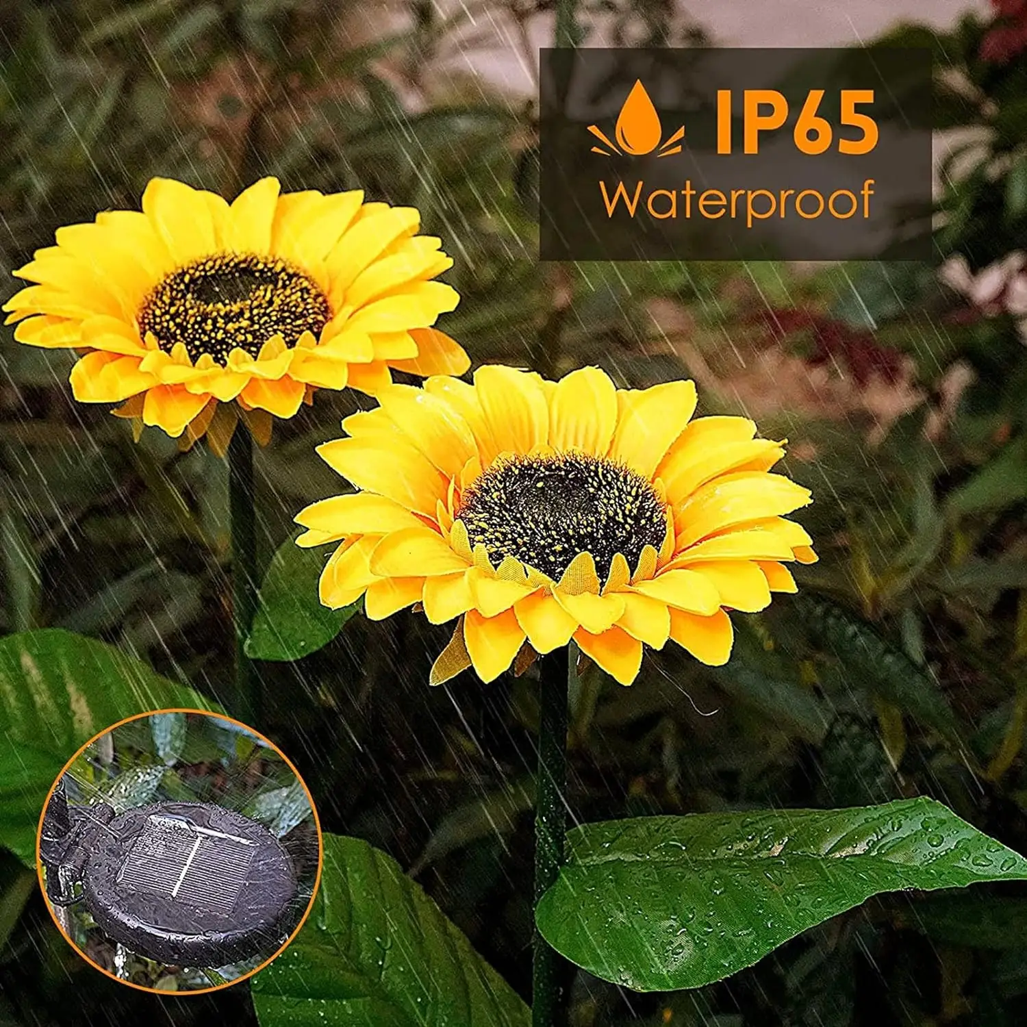 Solar Sunflowers LED Light Outdoor Waterproof Home Flower Lamp Courtyard Pathway Garden Decoration Lamp Lawn Landscape Lighting 3