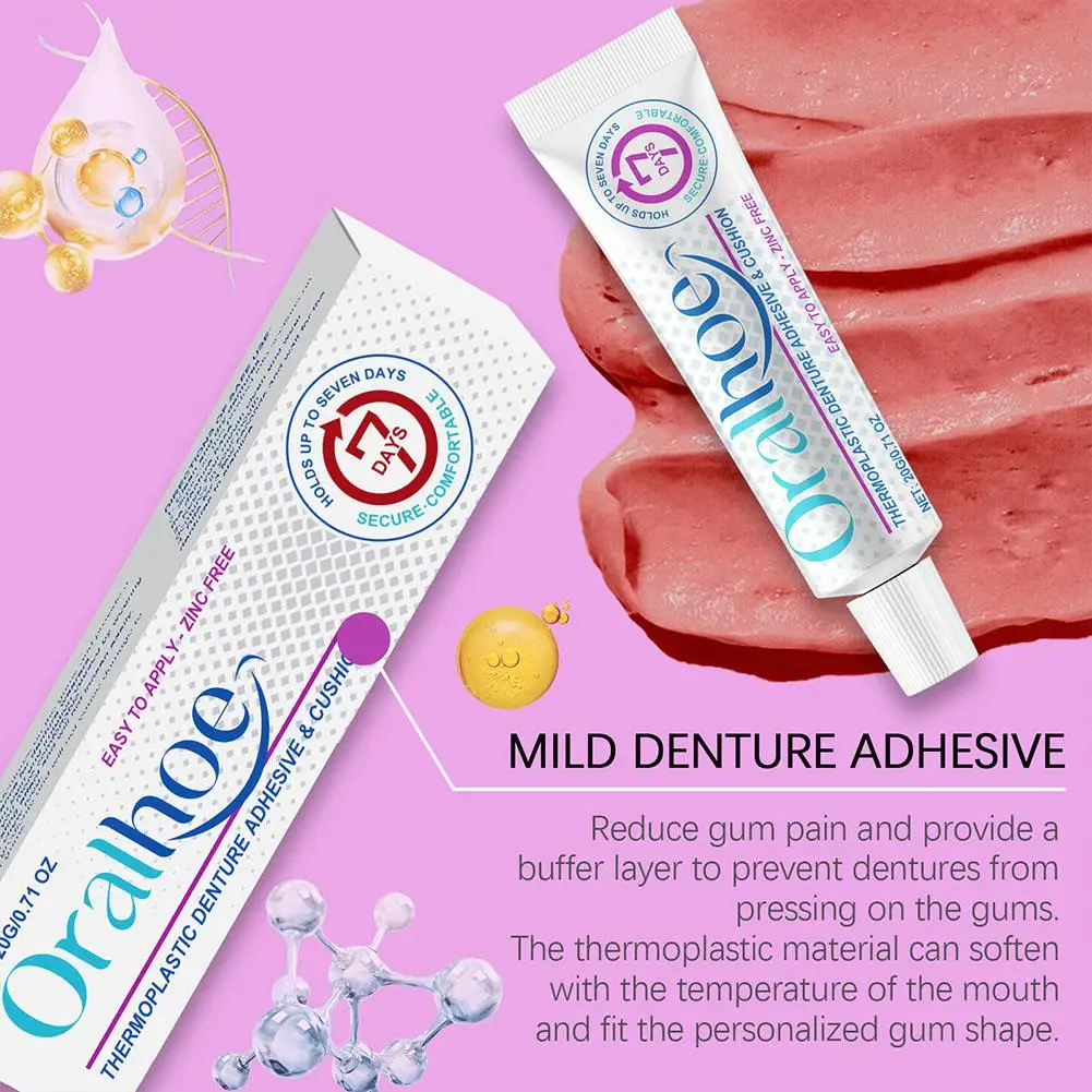 Denture Fastening Adhesive Thermoplastic Denture Adhesive Holds Dentures For Increased Comfort Dental Crowns Teeth - 5